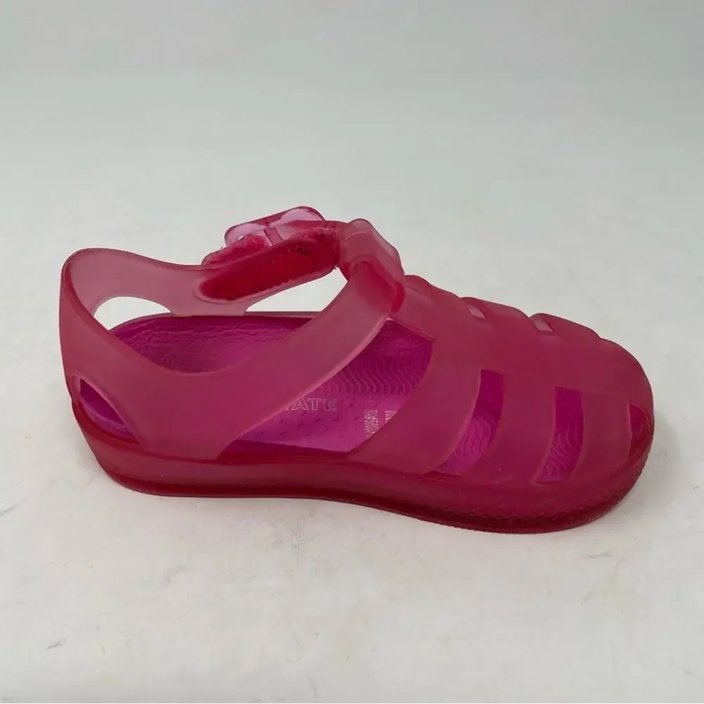 Tucker & Tate Pink Clear Sparkle Jellies Sandals 5